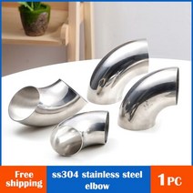 강관 파이프 304 스테인리스 스틸 엘보 90 도 각도 벤드 파이프 OD 38mm 63mm 위생 버트 용접 자동차 배기 파이프 머플러 턴 1PC, 28 x1.5mm