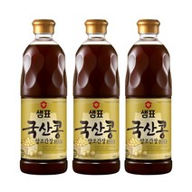 샘표 국산콩 간장 860ml 3병 맛있는 한식 재래식 전통 양조 고급 진간장, 3개