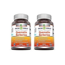 (2팩) 어메이징 케르세틴 베르베린 250mg 와 베르베린 250mg 90정x2팩 강력한 항산화 특성. 심장 건강 에너지 생성 지원