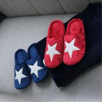 빅스타 진한색 극세사 쿠션 학원슬리퍼 회사용 원룸공간 예쁜거실화 요양원슬리퍼 커플슬리퍼 원룸실내화, 레드