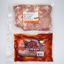 춘천 달수 닭갈비 2종세트 숯불양념 소금구이 각1kg (총2kg) 캠핑 숯불 바베큐 당일제조 당일발송 닭다리구이, 1kg, 2팩