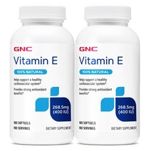 GNC 비타민E 400IU 180정 x 2 (총2개), 2개