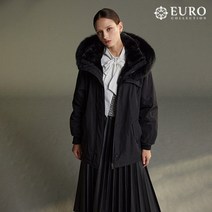 ★10만원 인하★유로컬렉션 풀스킨 콤비 fur 사파리 코트 (22fw)