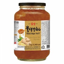 [꽃샘식품] 꿀 생강차S 2kg x 4병, 꽃샘-꿀생강차2㎏ x4