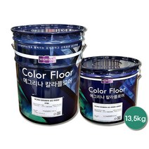노루페인트 바닥용 에폭시페인트 예그리나 칼라플로어 상도 13.5kg, 블랙펄