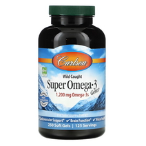 칼슨랩스 슈퍼 오메가-3 500mg EPA & DHA 소프트 젤, 250개입, 1개, 250정