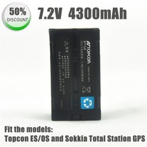 측량장비 7.2V 4300mAh Topcon BT-L2 Topcon ES/OS 및 Sokkia SOKKIA TOPCON GPS, 한개옵션0