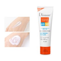 Disaar-자외선 차단 크림 Spf 90 + 모이스처라이징 피부 보호 자외선 차단 80g 얼굴 관리 피부 손상 방지 색소 반점 제거
