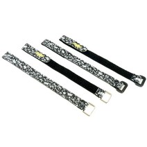 rc호환 케이블 STP 15x230mm PU 가죽 미끄럼 방지 그래피티 리포 배터리 스트랩 타이 RC FPV 레이싱 프리스타일 드론용 DIY 부품 3 개입, [01] 3PCS Metal Buckle