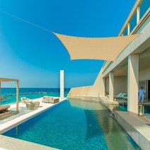 나우 썬쉐이드 카페 정원 테라스 옥상 그늘막 차광막 햇빛가리개 천막, 사각 2X2m, 베이지