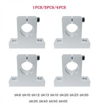 복합기 프린터 선반 책상 거치대 받침대 124PCS SK8 선형 베어링 레일 샤프트 지원 SK10 SK12 SK13 SK16 SK20 SK25 SK30 축 XYZ 테이블 CNC 라, SHF16_2PCS
