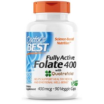 닥터스베스트 활성 엽산 400mcg 90 캡슐 폴레이트 풀리 액티브 Quatrefolic