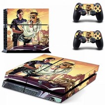 GTA5 GTA PS4 스티커 플레이 스테이션 4 스킨 데 커버 콘솔 컨트롤러 비닐, Black