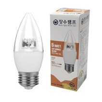 장수램프 투명 LED 촛대구 E26전구색 촛불 캔들전구 _20229911EA, 쿠팡 1, 쿠팡 본상품선택, 쿠팡 본상품선택