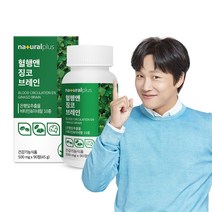 내츄럴플러스 혈행앤 징코 브레인 90정 / 기억력 혈행개선 은행잎추출물, 1박스