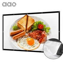 유압식스크린 120인치스크린 캠핑빔스크린 aao 100 120 150 인치 16:9 프로젝터 스크린 3d hd 홈 시어터 벽 매트 화이트 yg620 프로젝션 스크린 휴대용 주름, 100인치