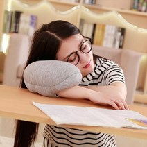 낮잠베개 책상베개 팔걸이 여행용 독서실 차안 사무실, 상세페이지 참조