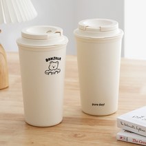 퓨어데일 이중 리유저블 텀블러 450ml, 심플바닐라