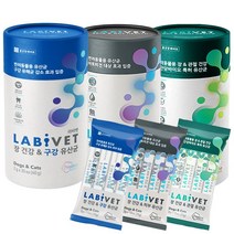 종근당바이오 X 이글벳 라비벳 유산균 강아지 고양이 반려동물영양제 성분좋은유산균, 장&피부 30포 + 증정