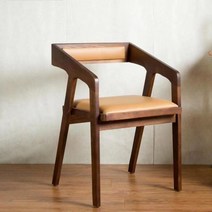 낮은원목의자 프렌치 모던 의자 카페 가구 티테이블 수유 암체어 디자인 체어 나무의자, 브라운+브라운