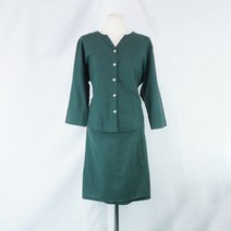 O.F.B 앞단추 랩스커트 7부원피스 다크그린 (여성 M)