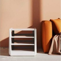 프린터 랙 받침대 오디오 선반 가정용 서랍형 스탠드, 화이트-숏