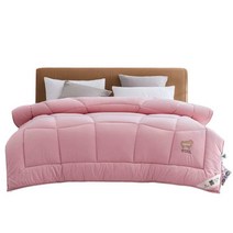 호주양모이불 파스텔 두꺼운 겨울 퀼트 사계절 핑크등