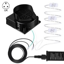 충전송풍기 엔진송풍기 낙엽 미니 산업용 소형 고압 휴대용 미니 터보 송풍기 12V EU 플러그 팬 원심 바, 미국 플러그