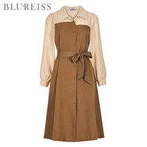 블루레이스 블루레이스 배색카라단추포인트원피스_B3F3OP3221