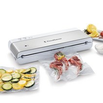FoodSaver VS0150 PowerVac 콤팩트 진공 밀봉 기계 수직 진공 밀봉기 보관 검정색, Sealing Machine_White