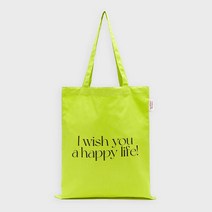 아트박스/더나인몰 라임 슬로건 코튼 에코백