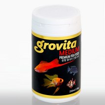 그로비타 중형 열대어 사료 130g 250ml (시클리드외 중형어 전용)
