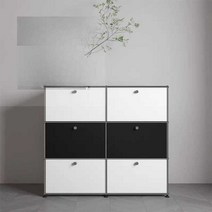 3단 철제서랍장 철제수납장 협탁 아일랜드 미드센추리, 녹색 캐비닛 75x40x75