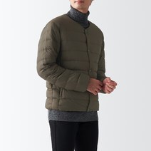 무인양품 MUJI 남성 경량 포케터블 노칼라 다운 재킷 ADG12ZZZ