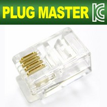 6P4C RJ11플러그 (100EA) 랜선 USB케이블 랜케이블, 바디챔버 본상품선택