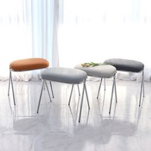 코벳 유니크 인테리어 디자인 보조간이 화장대 대기용 스툴, 색상:코벳 스툴_블루그레이