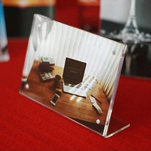 쭈bhnj__자석액자 L자 가로 210x148mm 아크릴사진 탁상 책상 데코 탁자 인화 투명 멀티 예쁜♥hopenjoy!, ♥hopenjoy!
