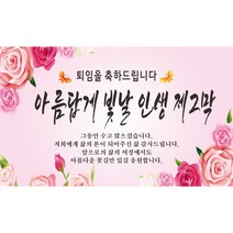 인생 제2막 퇴임축하 현수막, 퇴임축하-1
