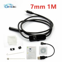 최신 2in1 내시경 안드로이드 및 PC USB 검사 카메라 1M 720P HD 비디오 캠 6 조정 가능한 LED 야간 투시