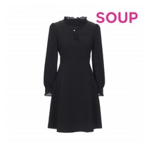숲 프릴넥 플레어 원피스(SW9OPMA)