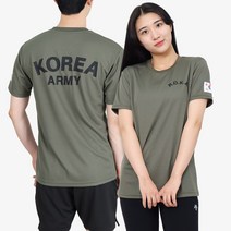 꾸나와곰신 ROKA 코리아아미 로카티 반팔 기능성 쿨티 군인티셔츠