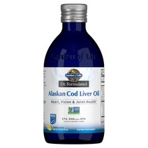 Garden of Life 알래스카 대구간 기름 레몬향 13.52 fl oz (400ml) Alaskan Cod Liver Oil