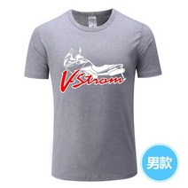 스즈키작업복 방한작업복 스즈키방한복 남자 티셔츠 오토바이 V-strom DL 650 모터 스포츠 팀 로고 _ 스즈, 04 GRAY_01 XS