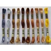 총각원단) DMC 프랑스자수실 [면사 117~25번사 8M]_414 ~444, 437, 8m