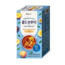 담터 콜드브루티 복숭아패션후르츠 홍차 20T, 9개