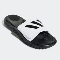 아디다스 ALPHA 바운스 쿠션 슬리퍼 화이트블랙