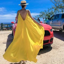 발리 동남아 해변 휴가 해변 스커트 여름 슬림 드레스 요정 여행템