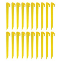 튼튼한 플라스틱 텐트 / 차양 페그 20개 텐트 말뚝 해변용 모래 말뚝 300mm / 12인치 길이 캠핑 캐러밴