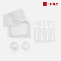 [다이소]직사각도시락세트4P(중)-1008466