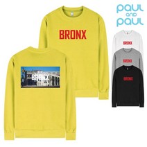 폴앤폴 폴앤폴 BRONX 프린팅 프리미엄 맨투맨 (남여공용)